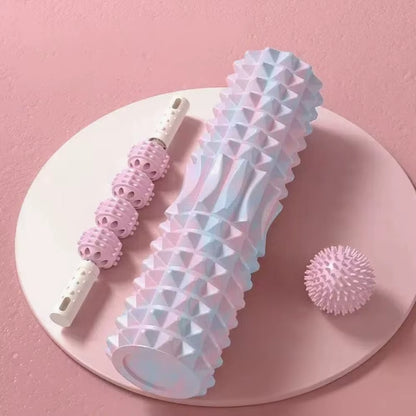 [Three Piece Massage Set] Massage Prick Ball, Massage Roller, Foam Massage Roller Shaft