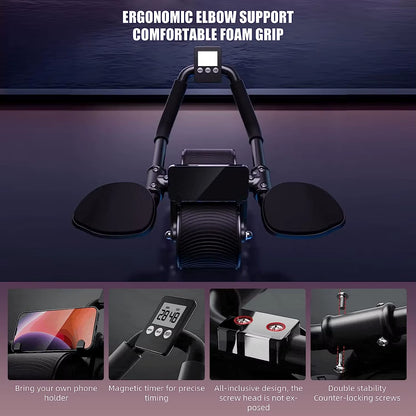 Elbow Support Automatic Rebound Abdominal Wheel Core