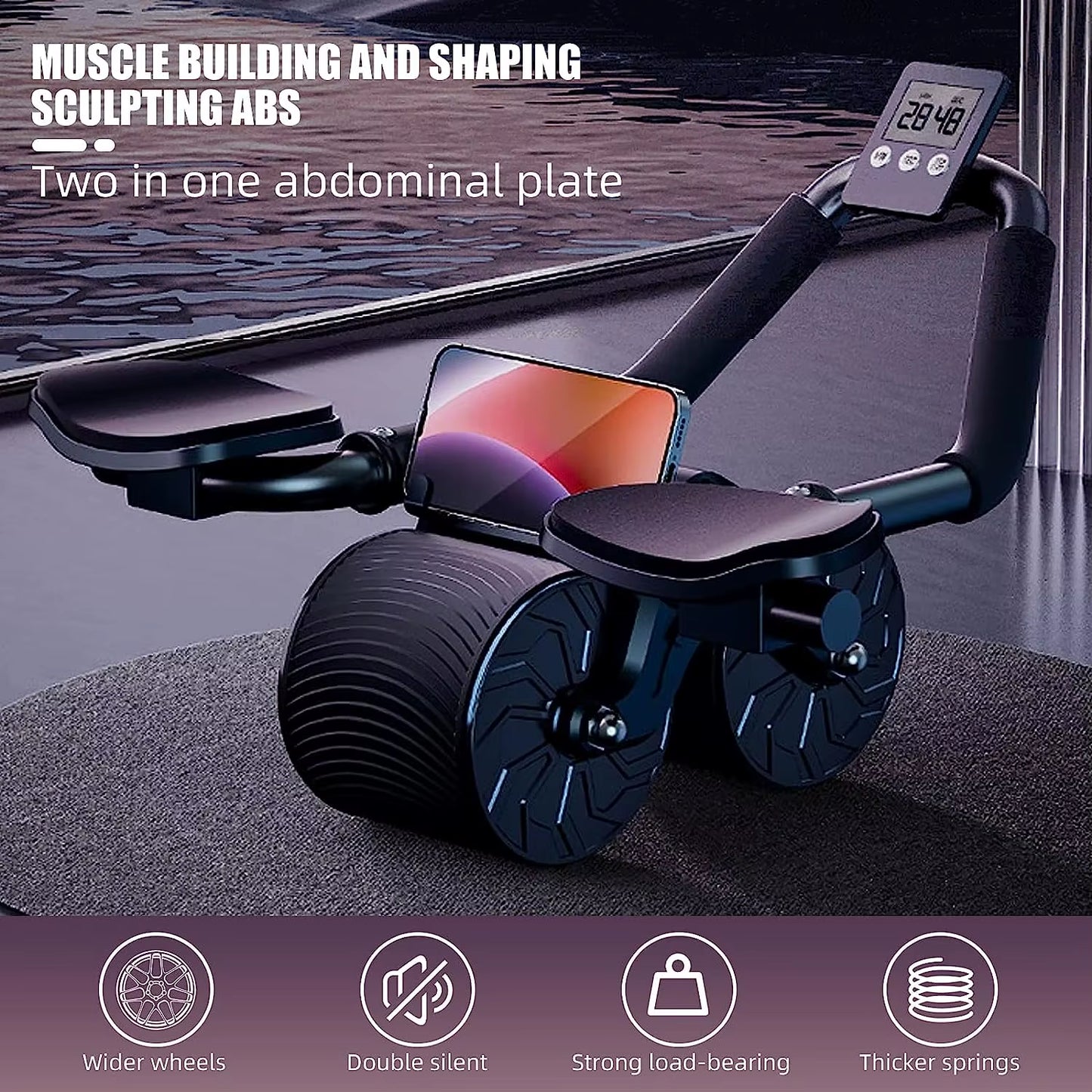 Elbow Support Automatic Rebound Abdominal Wheel Core