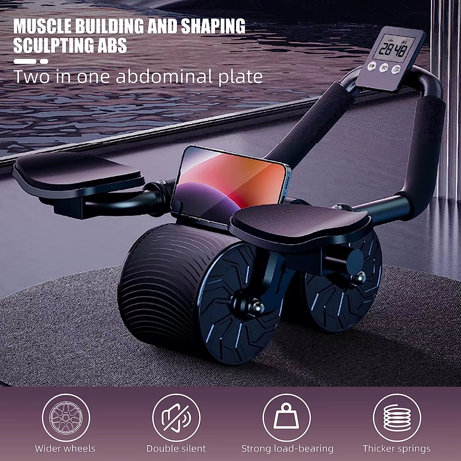 Elbow Support Automatic Rebound Abdominal Wheel Core