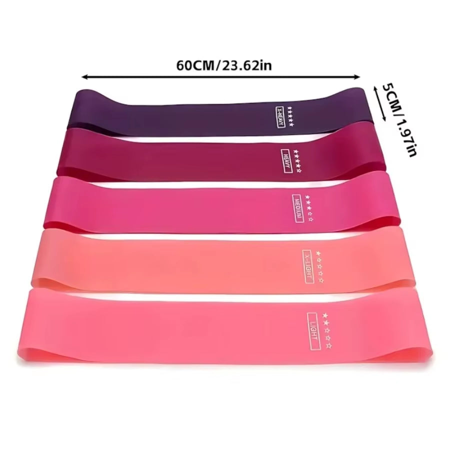 5Pcs Portable Resistance Bands Set