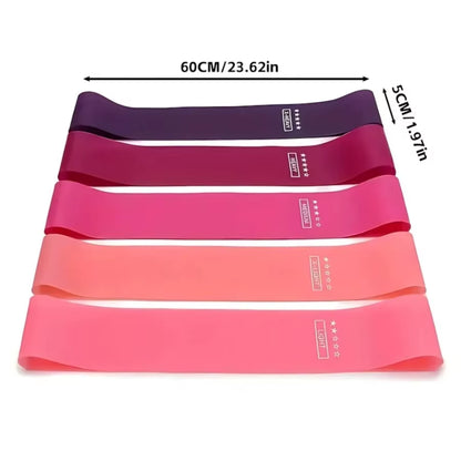 5Pcs Portable Resistance Bands Set