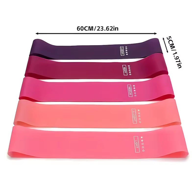 5Pcs Portable Resistance Bands Set