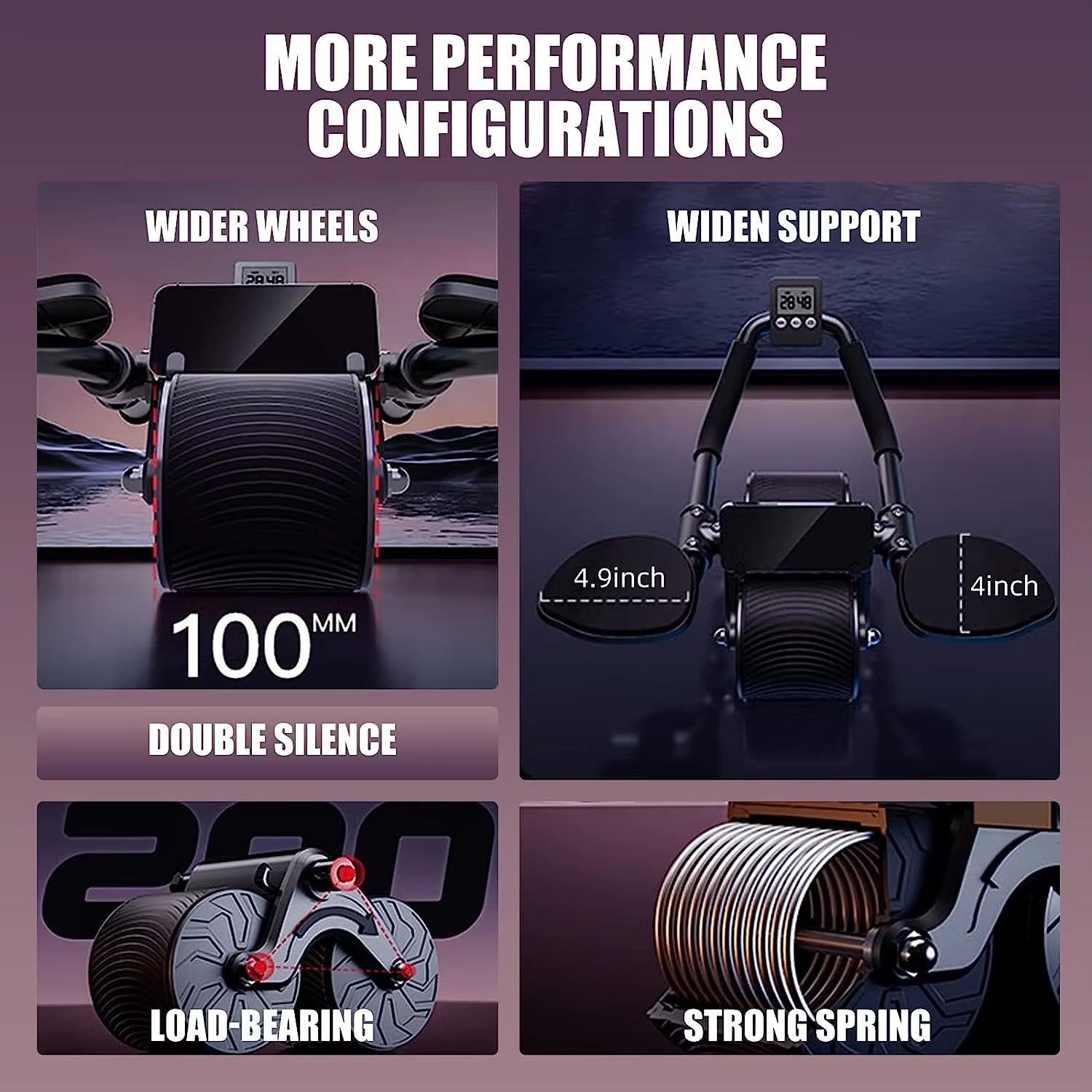 Elbow Support Automatic Rebound Abdominal Wheel Core
